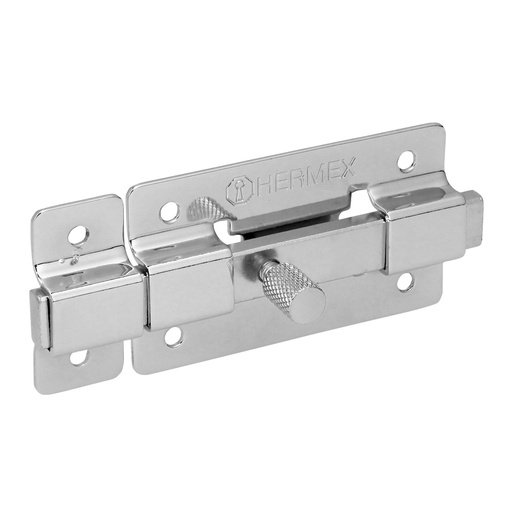 [HC103623] HERMEX PASADOR BARRA PLANA    3" CROMO P/PUERTA PAC-36