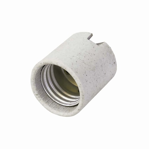 [HC11691] SURTEK PORTA LAMPARA PORCELANA, SOPORTE TIPO NI