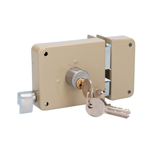 [H010571] LOCK CERRADURA SOBREPONER     DER LLAVE STD BLISTER 24CS