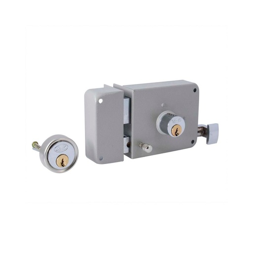 [H010572] LOCK CERRADURA SOBREPONER     IZQ LLAVE STD BLISTER 25CS