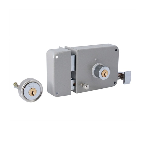 [H010574] LOCK CERRADURA SOBREPONER     IZQ LLAVE PTOS CAJA 23CS