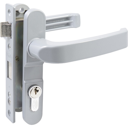 [HC105870] LOCK CERRADURA P/PUERTA ALUM  GRIS EUROPEA 13CL
