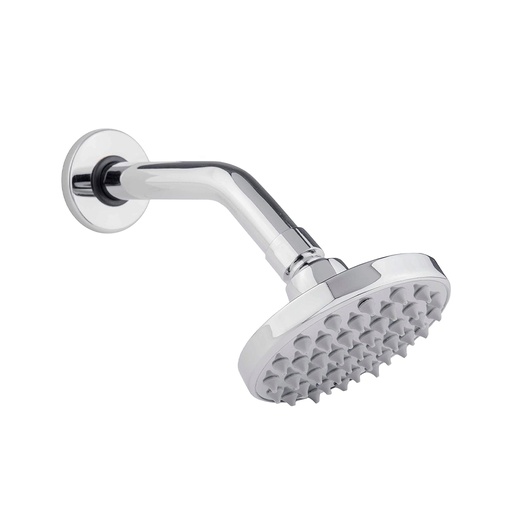 [HC126302] DICA REGADERA CROMO 4"        C/BRAZO-CHAP PLATO REDON 4540