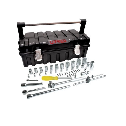 [HC131535] URREA JGO DADOS Y ACC 4754P50M 3/8"-1/2"  52PZ METRICOS