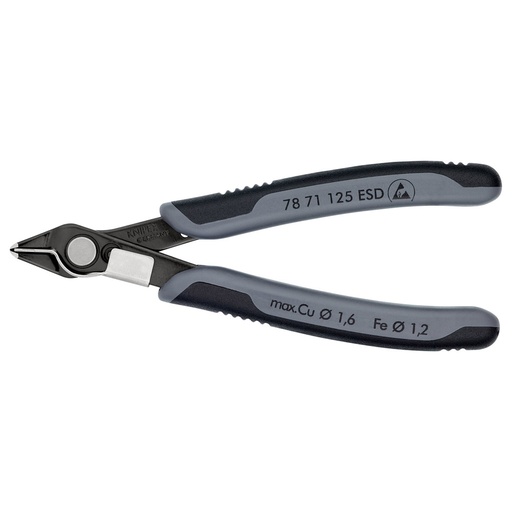 [HC133604] KNIPEX PINZA CORTE AL RAS 5"ANTIESTATICA 78 71 125ESD
