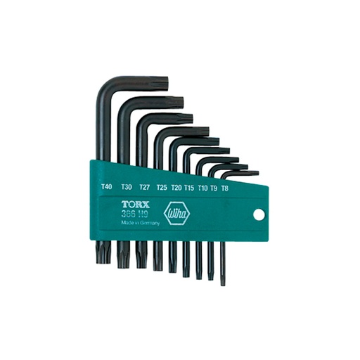 [HC128723] WIHA JGO LLAVE TORX "L" T8-T40 9PZAS MOD. 36394