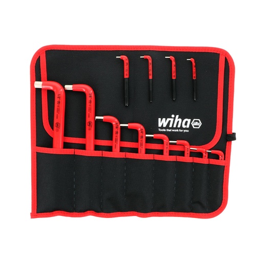 [HC128702] WIHA JGO. LLAVE HEX. AISLADAS STD. DE 12 PZAS 7/64"-1/2"