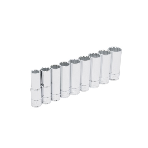 [HC130488] URREA DADOS JGO 9PZ 54117 1/2" LARGOS PULGADAS 12PTS