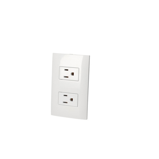 [HC142292] SURTEK PLACA P427B 2CONTACTOS BLANCO 1/3