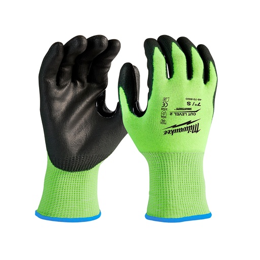 [HC143968] MILWAUKEE GUANTES POLIURET    CH NIV2 ANTICT U.REFLEJ 48-73-