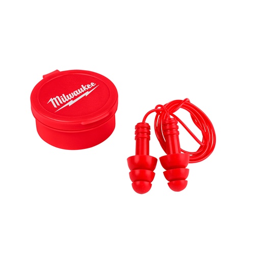 [HC143972] MILWAUKEE TAPONES P/OIDO      D/SEGUR 3PK C/CORDON REUSAB 48
