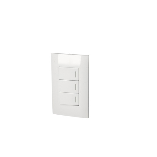 [HC142288] SURTEK PLACA P423B 3APAGADOR  BLANCO 1/3