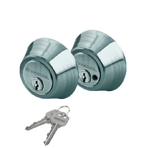 [HC145949] MAXTOOL CERROJO DOBLE CILINDROZAMAC CROMO MATE