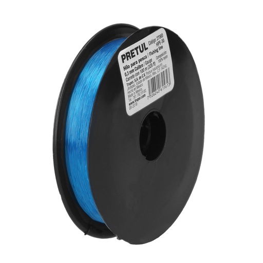 [HC136662] PRETUL HILO P/PESCA           0.30MMX100MT AZUL