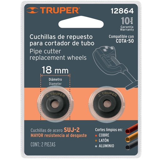 [HC135918] TRUPER REPUESTO CUCHILLA REP-COTA-502PZ P/CORTATUBO