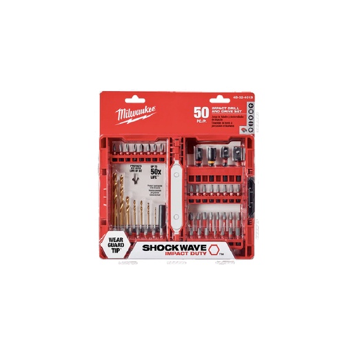 [HC134412] MILWAUKEE JGO PUNTAS IMPACTO  50PZ