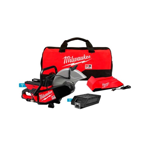 [HC136186] MILWAUKEE CORTADORA  MXF314-1XC 14"MX FUEL C/CARG Y BAT