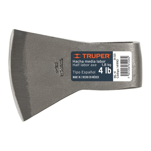[HC135924] TRUPER HACHA ML-4 4LBS MEDIA LABOR S/MANGO