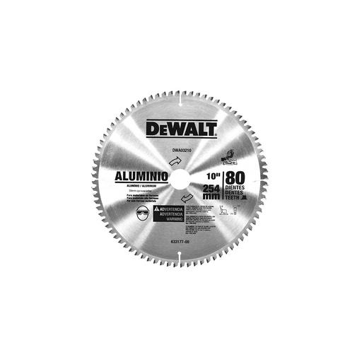 [HC137625] DEWALT DISCO SIERRA DWA03210P/ALUMINIO 10" 80D