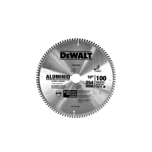 [HC137626] DEWALT DISCO SIERRA DWA03220P/ALUMINIO 10" 100D