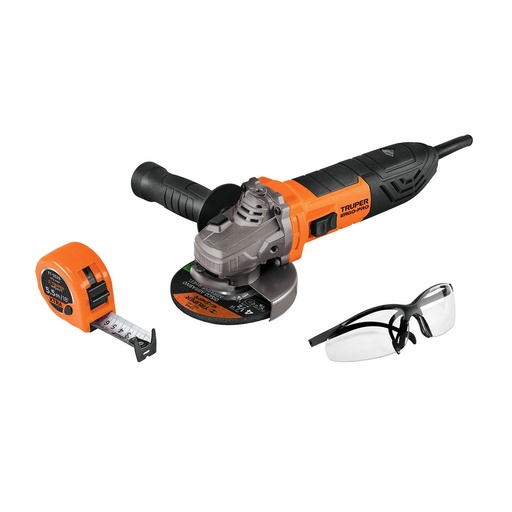 [HC135488] TRUPER COMBO ESMERIL 4-1/2 100250C/LENTES Y FLEXOMETRO