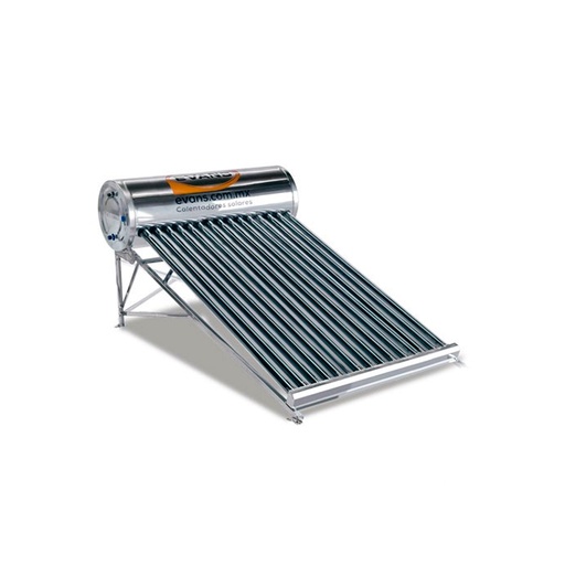 [HC136090] EVANS CALENTADOR SOLAR GRAV 150L A INOX 15 TUBOS