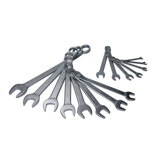 [HC134825] SURTEK JGO 15 LLAVES PULGADAS F10SCOMBINADAS SURTEK SATINADA