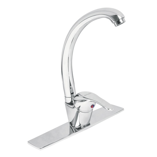 [HC136107] FOSET MONOMANDO FREGADERO AQF-83CUELLO CURVO AQUA
