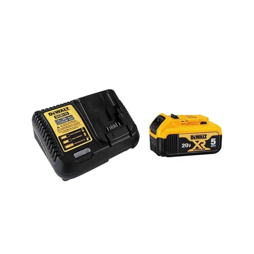 [HC136653] DEWALT CARGADOR Y BATERIA DCB205CK20V  C/BOLSA