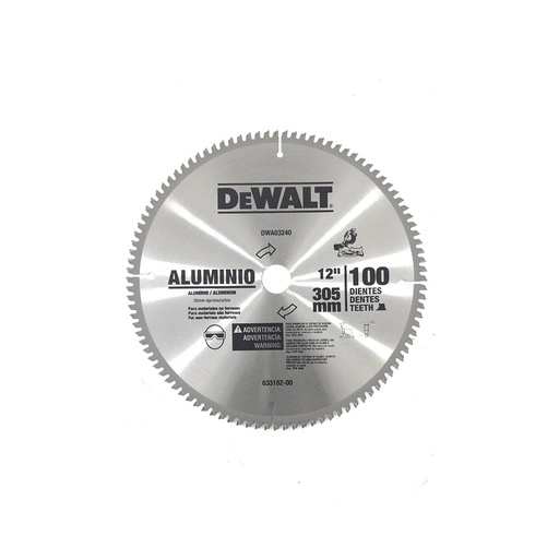 [HC136009] DEWALT DISCO CARBURO DWA03240 12"X100DTS  FLECHA 30MM