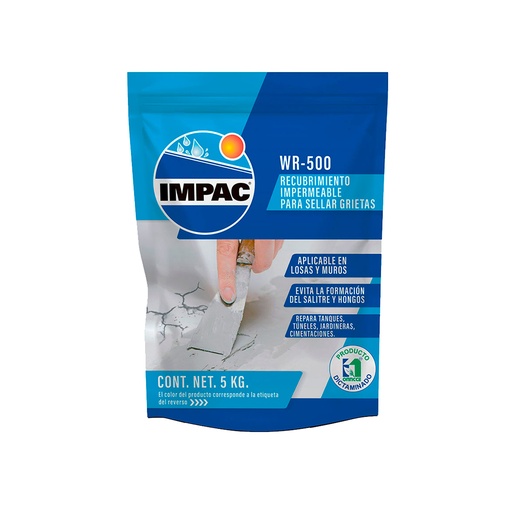 [HC143821] IMPAC IMPERM WR-500 5KG       P/CONCRETO MORTERO GRIS POL
