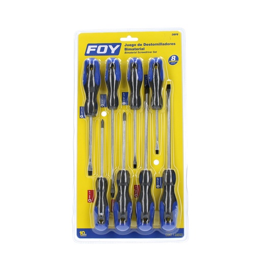 [HC142313] FOY DESTORNILLADOR BIMAT JGO  8PZ DBP8