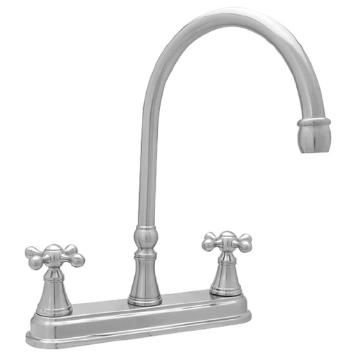 [HC143436] URREA MEZCLADORA P/FREGADERO  8" CROMO 9328
