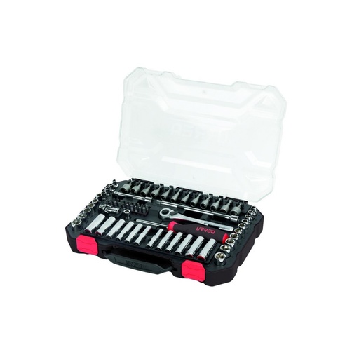 [HC137300] URREA JUEGO D/DADOS ACC COMBINADOS URR4701CD 70 PZAS 1/4 CD