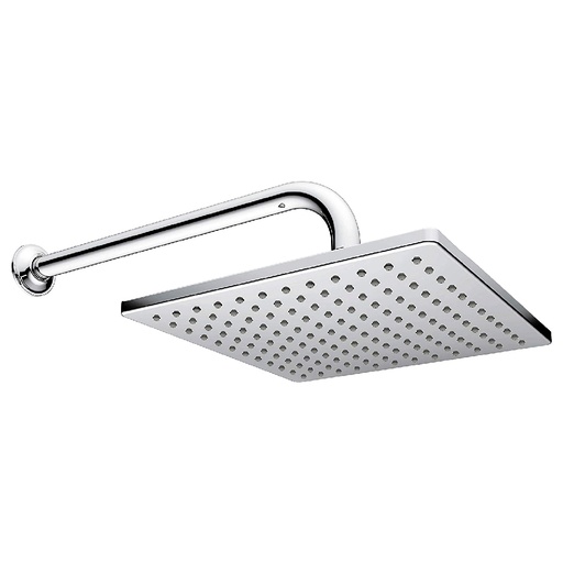 [HC134801] URREA REGADERA CROMO 22CM     C/BRAZO-CHAP CUADRADA 2261B