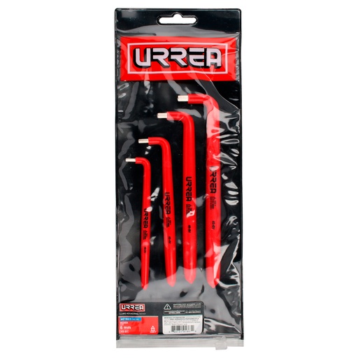 [HC26520] URREA JGO LLAVEX HEX 1000V    4PZ TIPO L STD 4901V