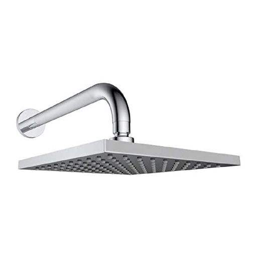 [HC143398] URREA REGADERA CROMO 20CM     C/BRAZO-CHAP CUADRADA 2262B