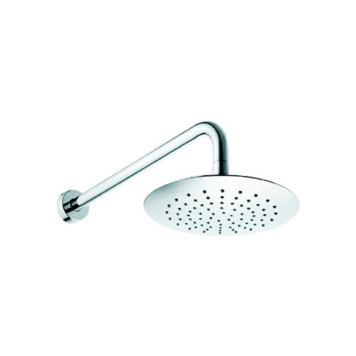 [HC143399] URREA REGADERA 20CM CROMO     C/BRAZO-CHAO REDONDA VERMONT