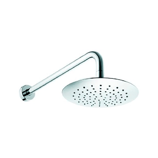 [HC143400] URREA REGADERA 20CM AC INOX   C/BRAZO-CHAP REDOND VERMONT
