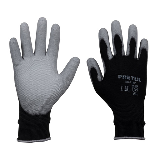 [HC129087] PRETUL GUANTES GU-113P GDE D/NYLON REC C/POLIURETANO