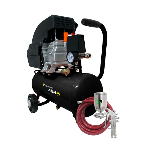 [HC143516] REDY KITS PAQ COMPRESOR 2HP   18L AERO C/PISTOLA+MANGUERA