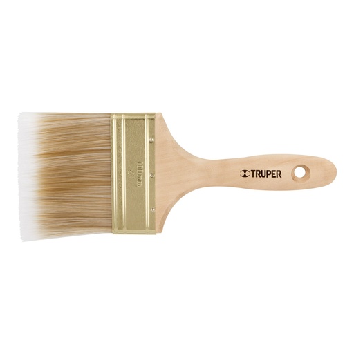 [H012160] TRUPER BROCHA MANGO D/MADERA  4" BRT-4S