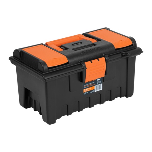 [HC129220] TRUPER CAJA PLASTICA CHA-16NC 16" C/COMPARTIMIENTOS NARANJA
