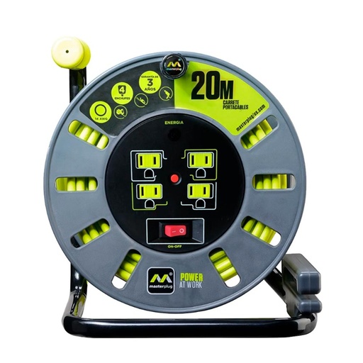 [HC136100] MASTERPLUG CARRETE CON        EXTENSION ELECT PLAS 20MT C/MU
