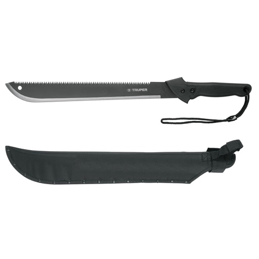[HC105554] TRUPER MACHETE DOBLE FILO MACH-18X18" C/MGO INYECT/FUNDA