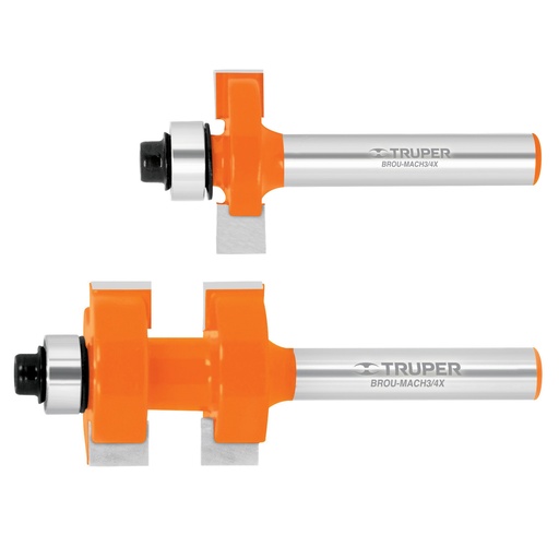 [HC100941] TRUPER BROCA BROU-MACH3/4X 3/4"SET MACHIMBRADOR C/BAL