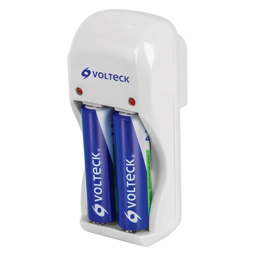 [HC134528] VOLTECK CARGADOR DE PILA      CA-RE-8 AA-AAA Y 9V C/2PILA AA