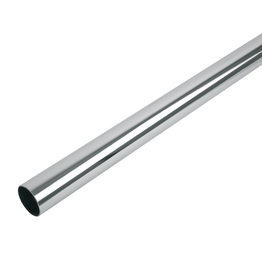 [HC137742] HERMEX TUBO REDONDO P/CLOSET   25MMX3MT CROMO TR-530