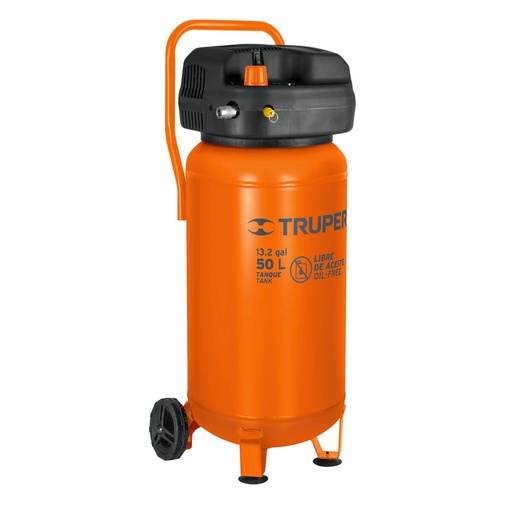 [HC135252] TRUPER COMPRESOR COMP-50S 2HP 50LT LIBRE DE ACEITE