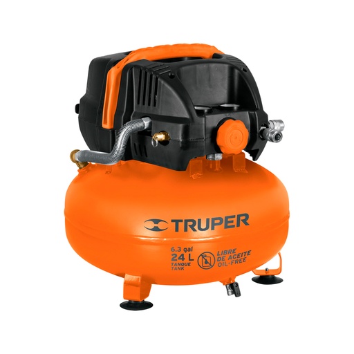 [HC135254] TRUPER COMPRESOR COMP-24S 1-2/3HP 24LT LIBRE DE ACEITE